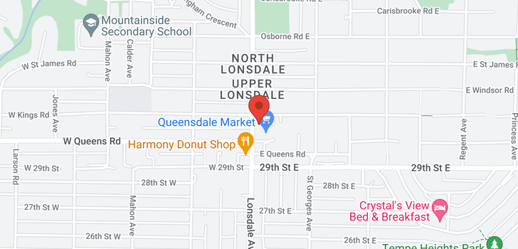 map of 315 3080 LONSDALE AVENUE